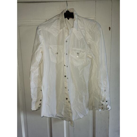 1970's Vintage Team Tex Western Sportswear Collared Shirt Size M - Picture 1 of 5